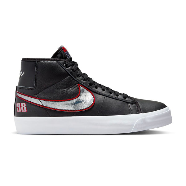Nike Sb Zoom Blazer Mid Pro Gt - Black / Metallic Silver - Streetart.fr